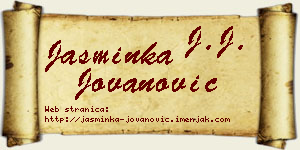 Jasminka Jovanović vizit kartica